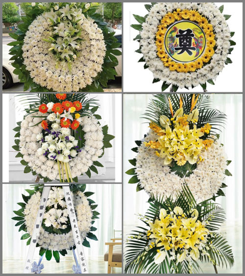 贵州黔南州惠水县断杉镇翁平村花圈速递
